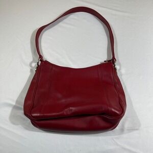Worthington Red Shoulder Bag Classic Minimalist Y2K Style Purse Handbag Vintage